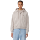 Sudadera Corta Champion Mujer con Cremallera Entera Logo 'C' Brillante Bordado "Taupe"