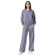Champion Women's Washed Wide Leg Fleece Pants Icons "Dark Mauve"