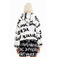 Desigual All-Over Manifesto Text Oversize Hoodie