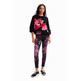 Desigual Floral Sport Leggings "Magical Fuxia"