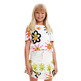 Desigual Girls Flower Cut Out T-Shirt