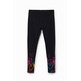 Desigual Girls Hearts Long Leggings "Black"