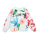 Desigual Girls "I Love Me" Floral Sweatshirt