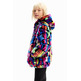 Desigual Girls Multicolour Fur-effect Jacket "Tutti Fruti"