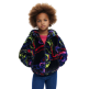 Desigual Girls Rainbow Fur Jacket "Tutti Fruti"