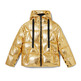 Desigual Golden Padded Jacket with Detachable Sleeves