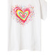 Desigual Girls Heart Sequins T-Shirt