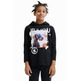 Desigual Junior Hooded T-shirt with Dog Print