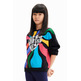 Desigual Girls Multicolour Message Sweatshirt "Black"