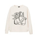 Desigual Oversized floral sweatshirt "Beige"