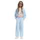 Desigual Rhinestone fleece pants "Aqua Blue"