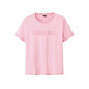 Desigual shiny t-shirt "pale pink"