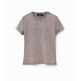 Desigual Slim Rhinestone T-shirt "Gray"