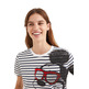 Desigual Striped Mickey Mouse T-Shirt