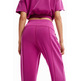 Desigual Wide-leg Sport Trousers "Blackberry Rose"