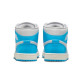 Jordan 1 Mid Dark Powder Blue White Sail Neutral Grey (Women's)