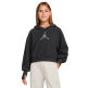 Sudadera Corta Niña Jordan JDG Rebel Rose "Off Black"