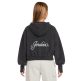 Sudadera Corta Niña Jordan JDG Rebel Rose "Off Black"