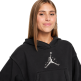 Sudadera Corta Niña Jordan JDG Rebel Rose "Off Black"