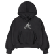 Sudadera Corta Niña Jordan JDG Rebel Rose "Off Black"