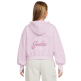 Sudadera Corta Niña Jordan JDG Rebel Rose "Pink Foam"