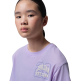 Camiseta Cropped Niña Jordan JDG Secret Garden Collegiate  "Violet Mist"