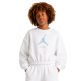 Sudadera Corta sin Capucha Niña Jordan Jumpman Club Pleated Fleece "Sail"