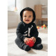 Mono Bebé Jordan Infants Air Jumpman Hooded Coverall "Black"