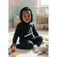 Mono Bebé Jordan Infants Air Jumpman Hooded Coverall "Black"