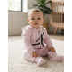 Mono Bebé Jordan Infants Air Jumpman Hooded Coverall "Foam Pink"