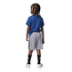 Conjunto Jordan Infants JDB Court Air Tee + Short Mesh Set "Cemen Grey-True Blue"