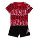Jordan Infants JDB Play AOP Tee Short Set "Black"