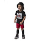 Conjunto Jordan Infants Jumpman Static Tee + Short Mesh Set "Gym Red-Black"