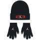 Conjunto Gorro + Guantes Táctiles Jordan Niño/Niña JAN 23 "Black"