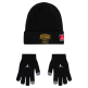 Conjunto Gorro + Guantes Táctiles Jordan Niño/Niña JDB 23 Jersey "Black-Gold"