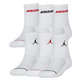 Jordan Kids JHB Legend Crew 6 PPack Socks "White"