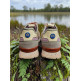 Zapatillas  Mujer Mustang Joggo "Beige Plity Azul"