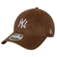 Gorra New Era MLB NY Yankees Cord 9FORTY M-Crown Adjustable Cap "Brown"