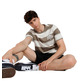 PUMA CLASS Striped Tee "Totally Taupe"