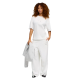 Camiseta mujer Puma ESS GRAPHICS LEO LUXE Bedazzled Oversized  "White"