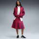 Falda Midi Puma T7 Pleated Tartan Woven "Garnet Glow"