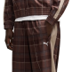 Pantalón  deportivo  Puma T7 Relaxed Tartan Woven Track "Chocolate Fondue"