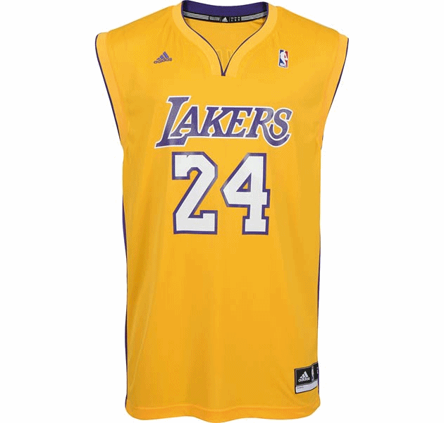 Camiseta Réplica Kobe Bryant Lakers (amarilla)
