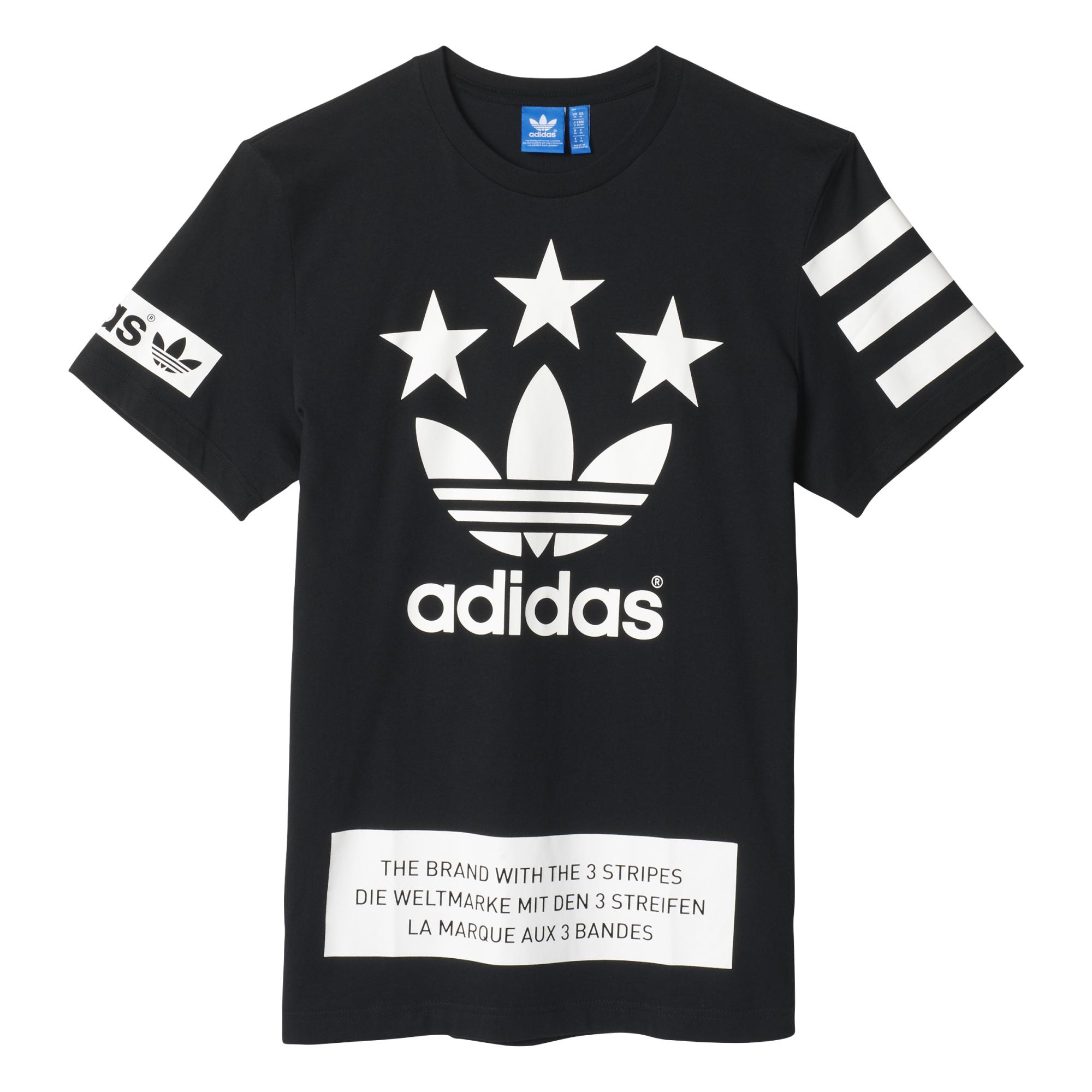 Mamut Abandonar Infantil Adidas Originals Camiseta Street Logo (negro/blanco)