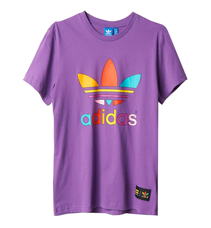 Adidas Originals Camiseta Mono Color Trefoil Pharrell violeta
