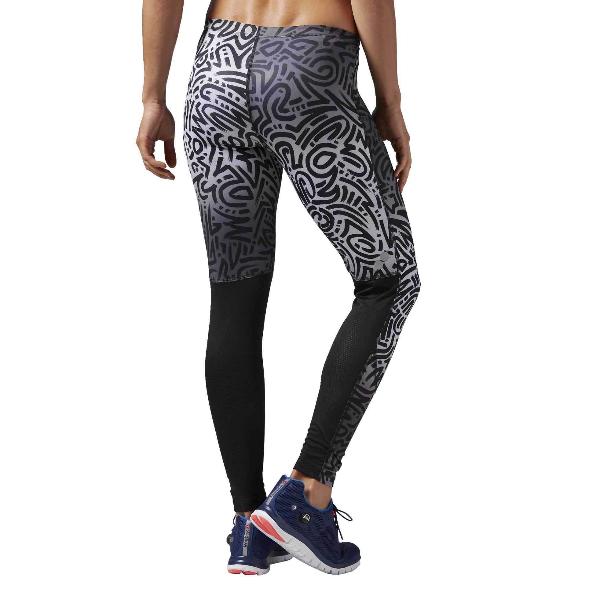 mallas reebok mujer negro