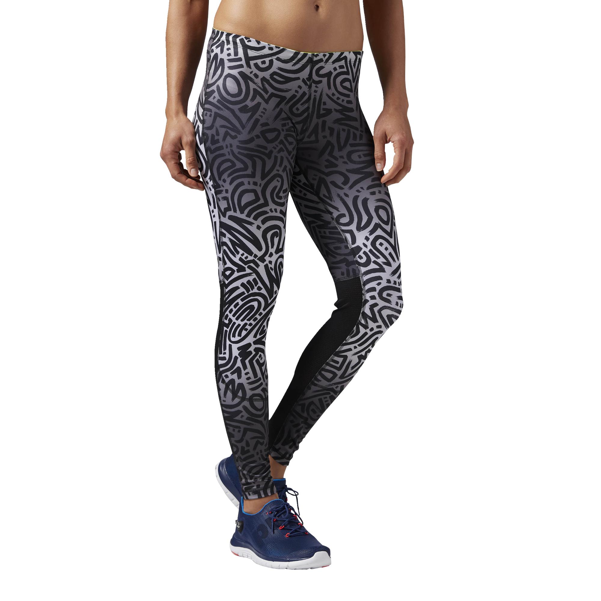 mallas reebok mujer negro