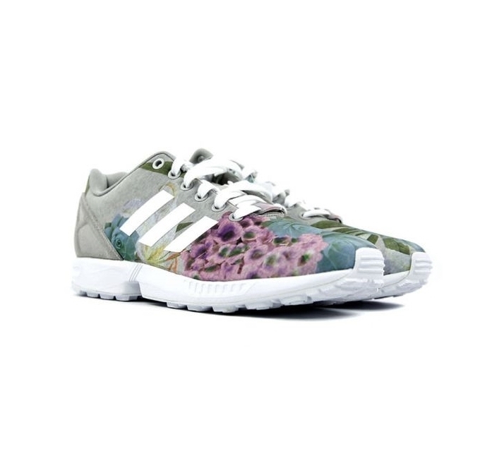 Adidas Originals Mujer ZX Flux  Bouquet  (gris/blanco/rosa)