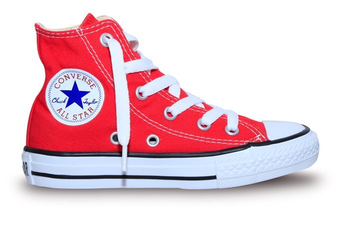 converse blanco con rojo