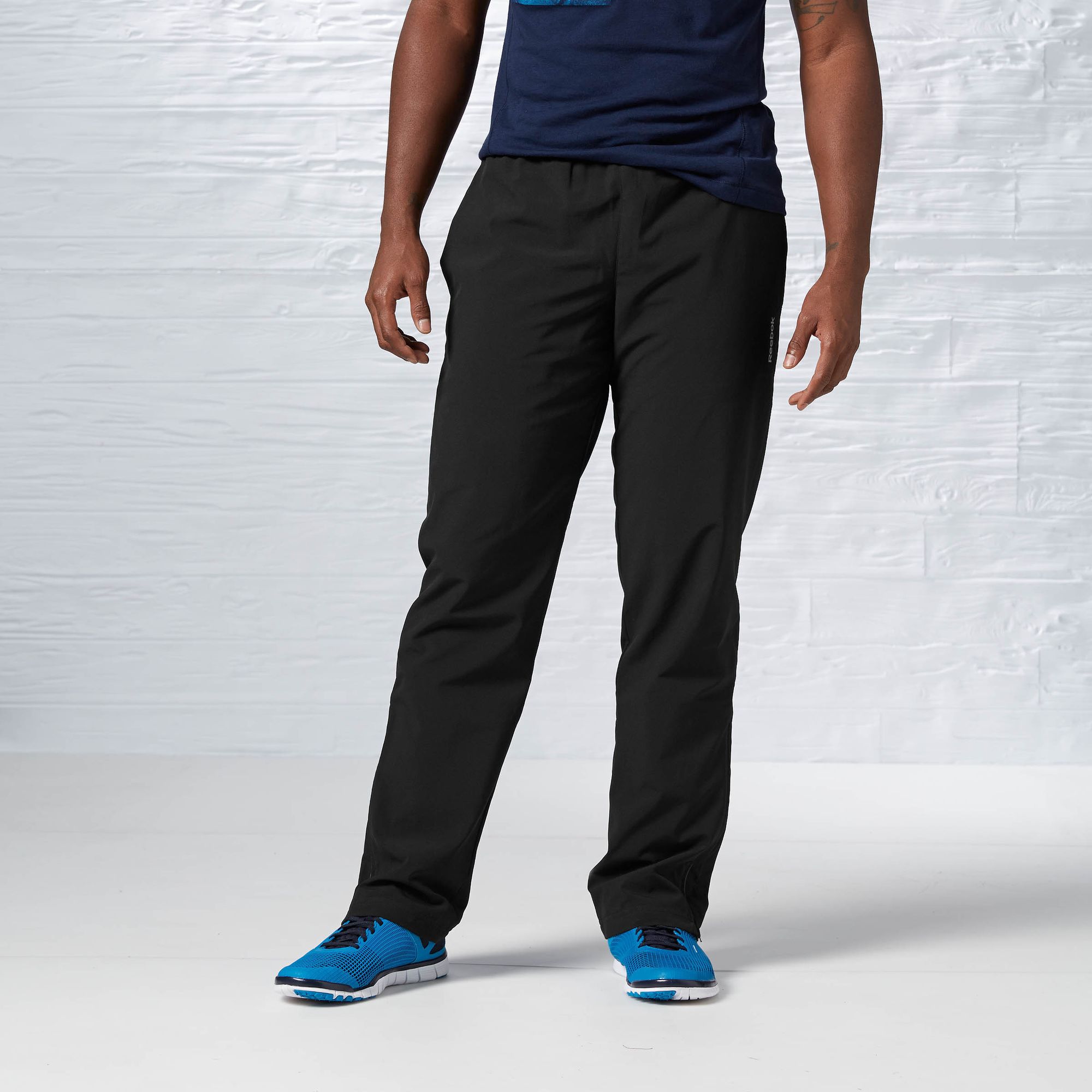 pantalones reebok hombre negro
